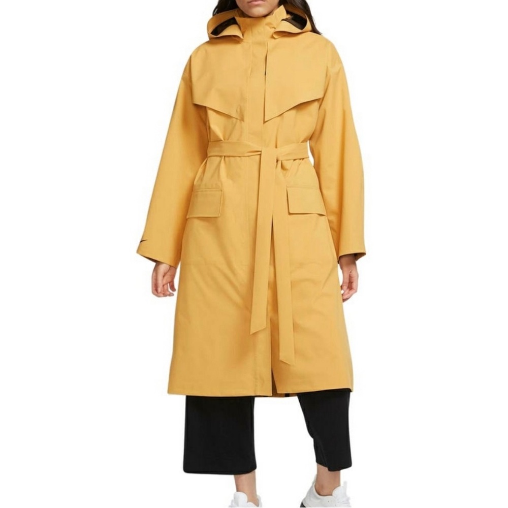 NWT Nike Yellow Tech Pack Long Hooded Jacket S